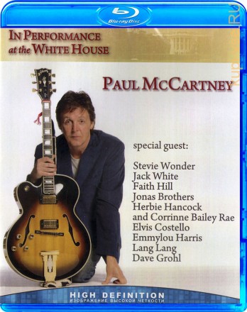 Paul McCartney In performance at the White House на BluRay